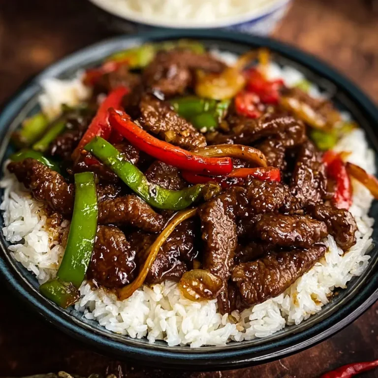 Savory Chinese Pepper Steak Recipe