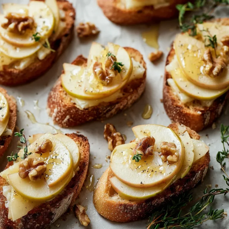 Savory Dubliner Cheese Apple Crostini Recipe