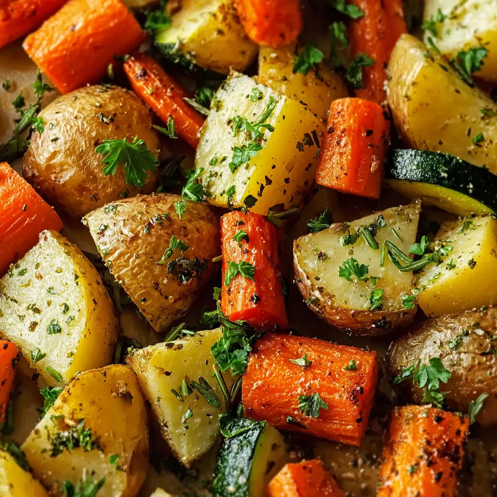 Savory Garlic Herb Roasted Veggie Delight