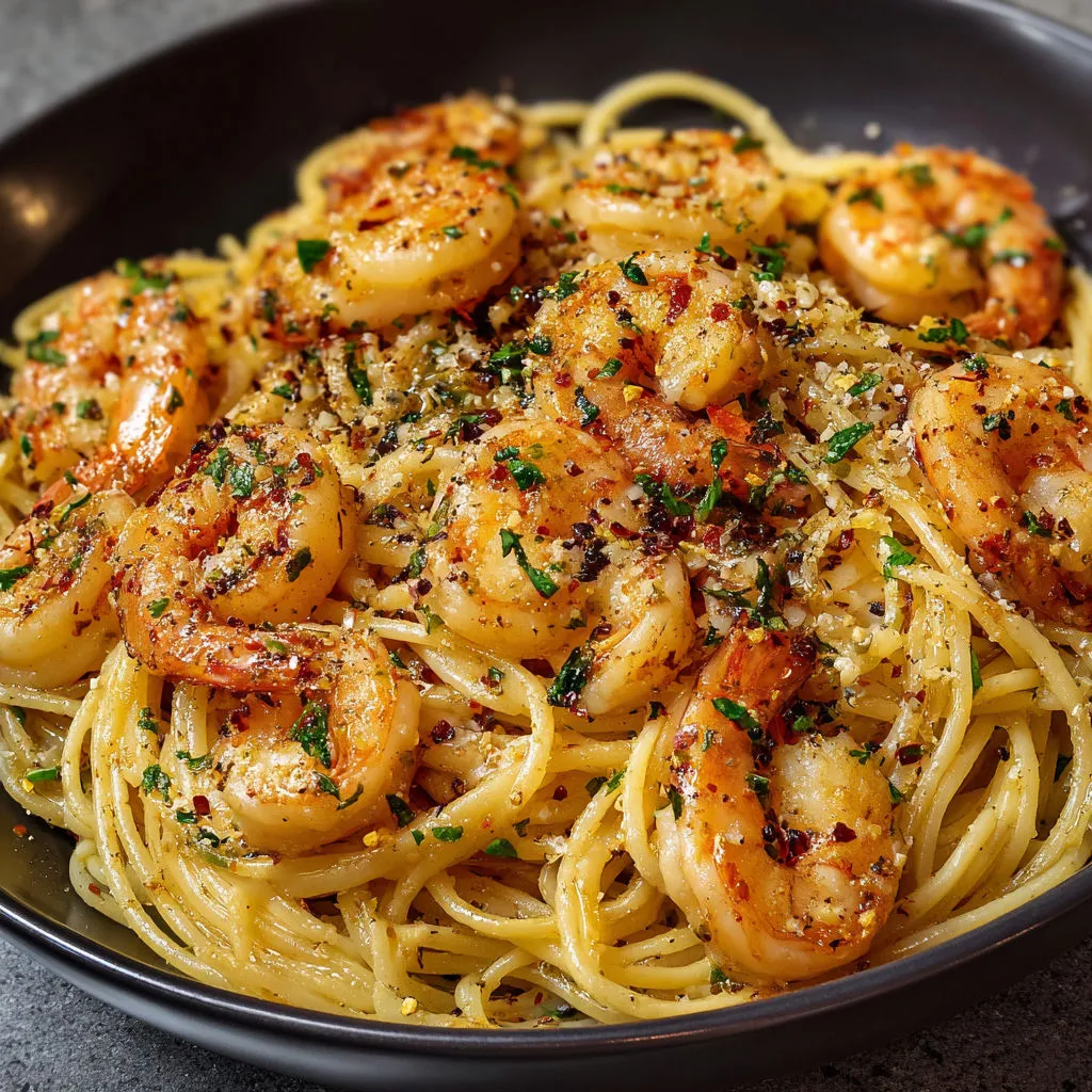 Savory Garlic Shrimp Pasta Recipe