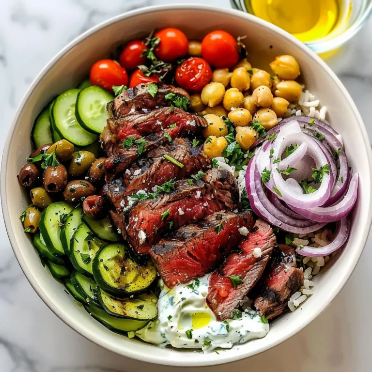 Savory Mediterranean Steak Bowl Recipe