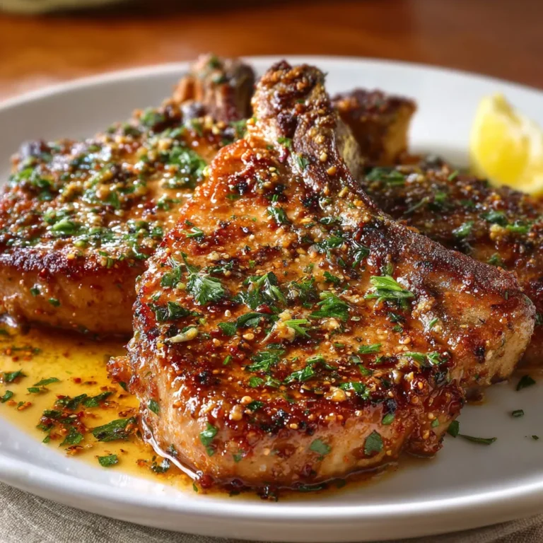 Sicilian Lemon Herb Pork Chops Recipe