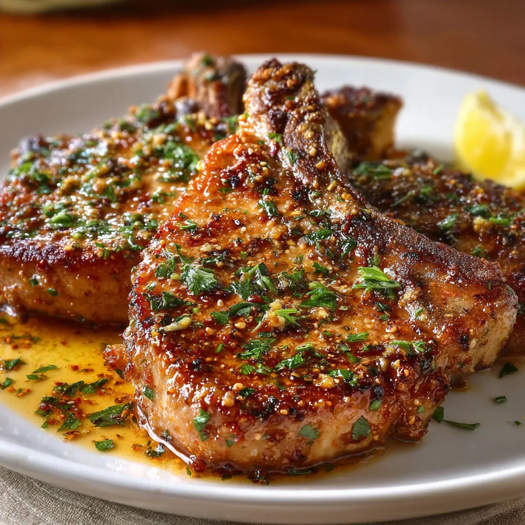 Sicilian Lemon Herb Pork Chops Recipe