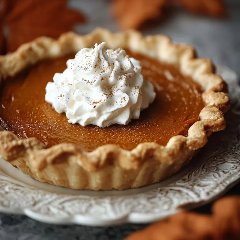 Spiced Pumpkin Pie Recipe