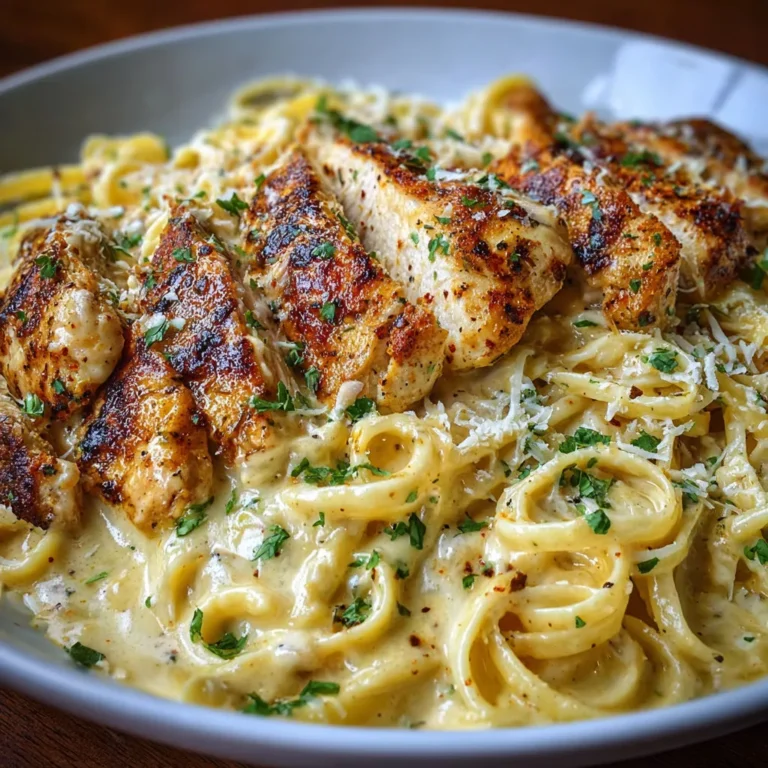 Spicy Cajun Chicken Alfredo with Cheesy Sauce