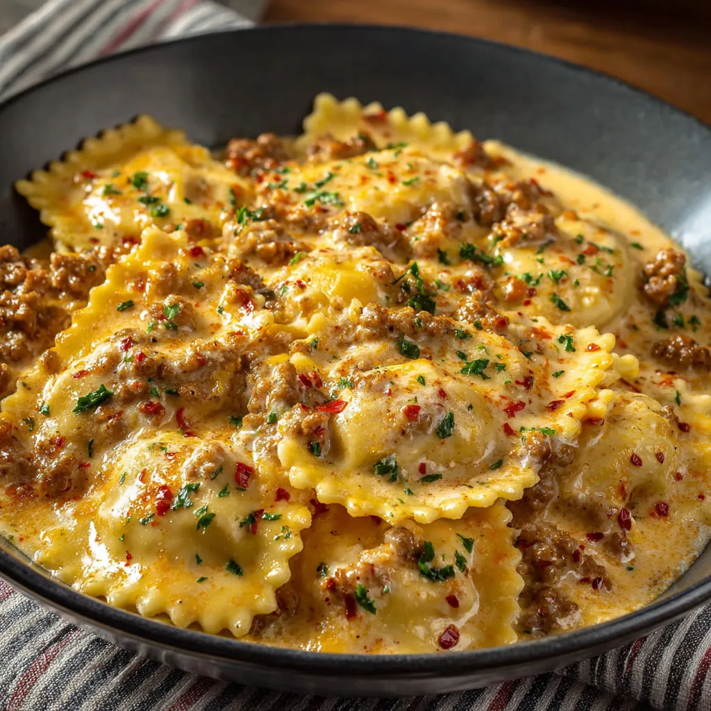 Spicy Cajun Sausage Ravioli: A Flavorful Pasta Dish