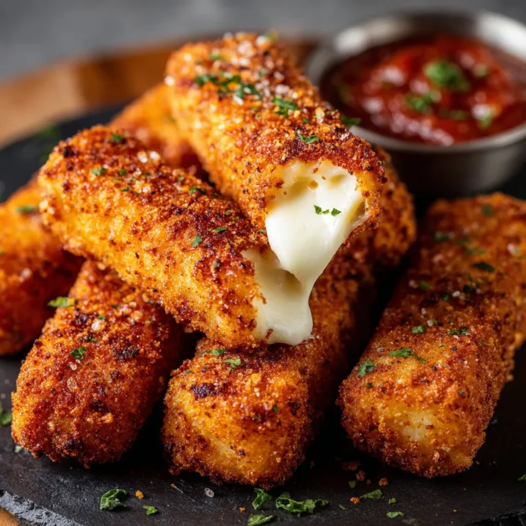 Spicy Crispy Nashville Mozzarella Sticks