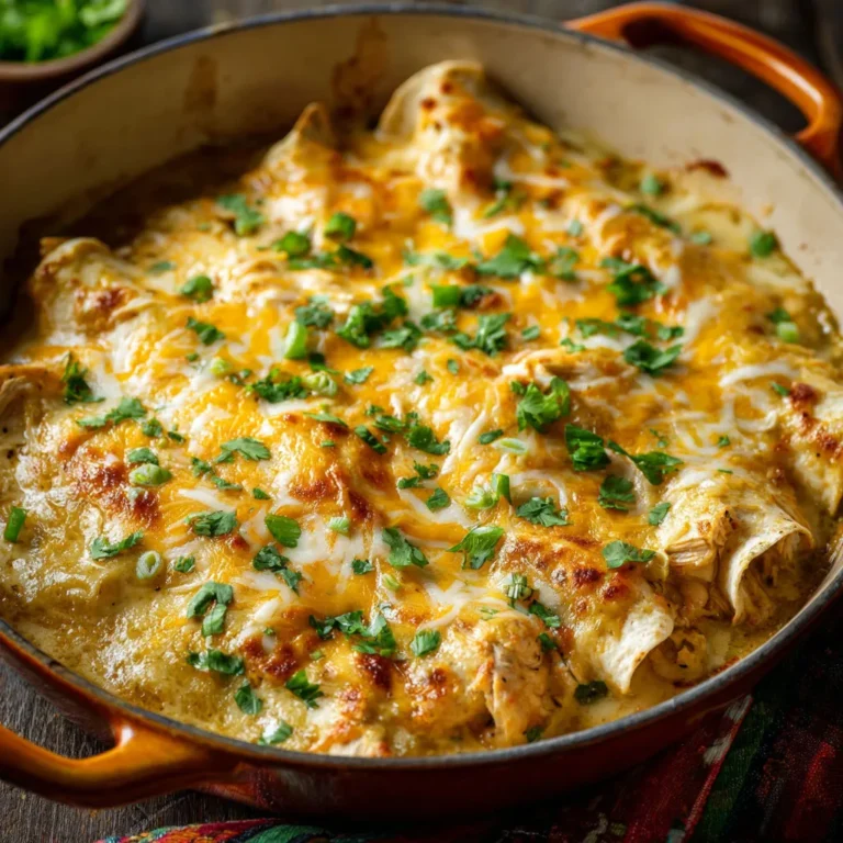 Spicy Green Chile Chicken Enchiladas