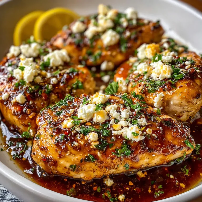 Spicy Hot Honey Feta Chicken Skillet