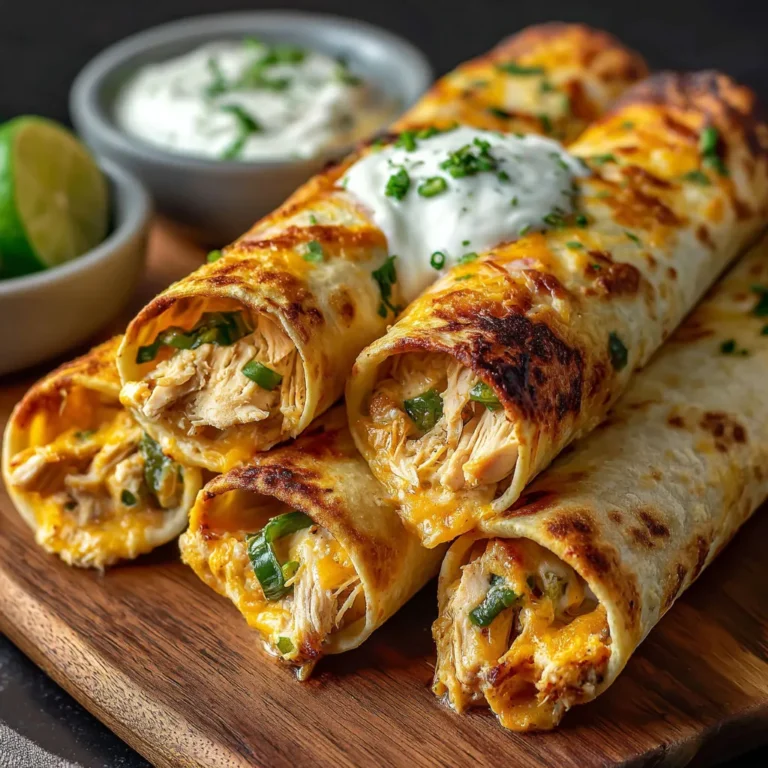 Spicy Jalapeño Popper Chicken Taquitos Recipe