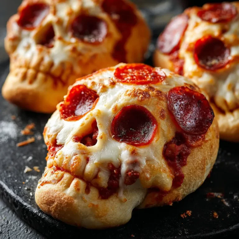 Spooky Halloween Pizza Skull Bites