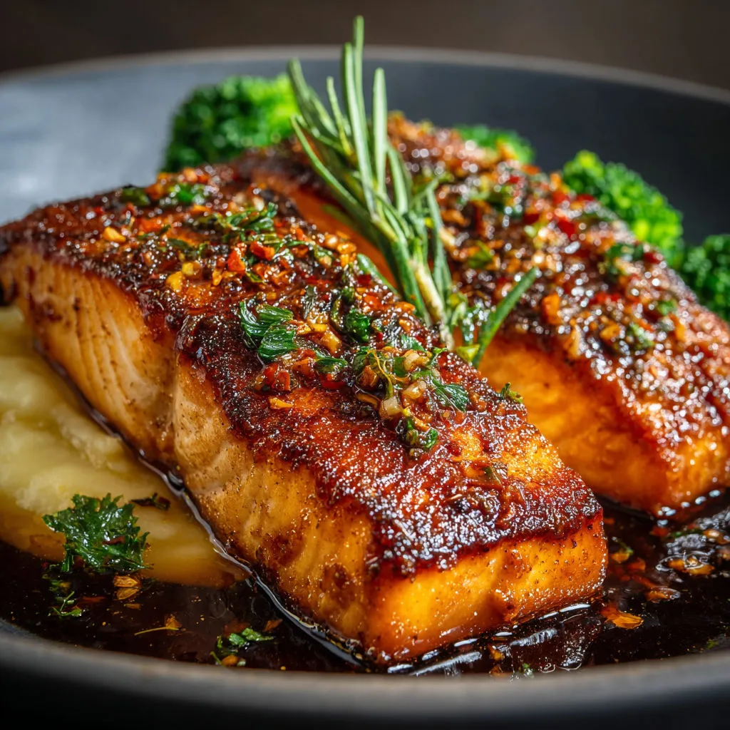 Succulent Honey Garlic Salmon Fillets: A Flavorful Delight!