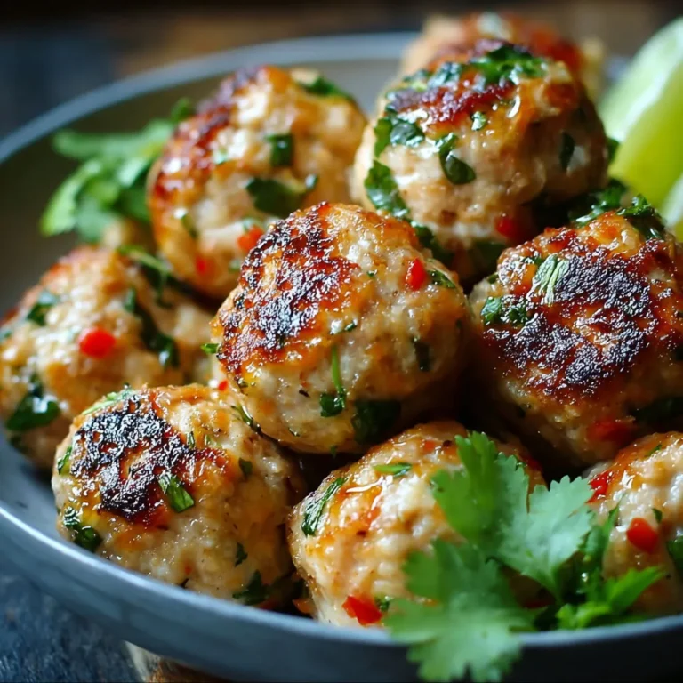 Thai Baked Chicken Meatballs: Quick & Delicious Recipe