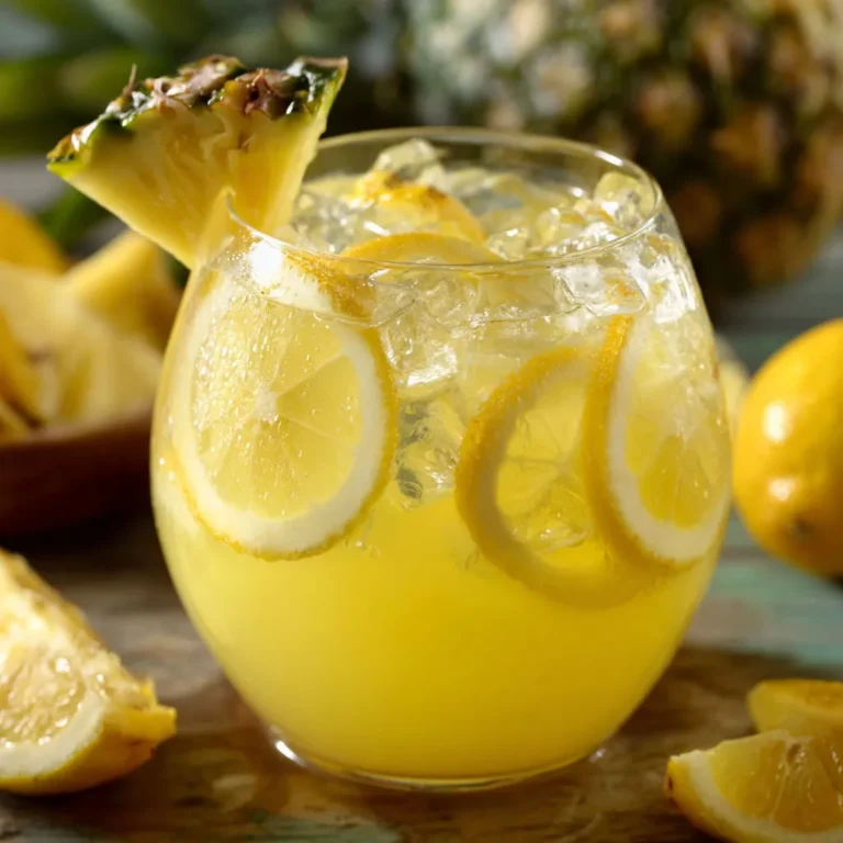 Tropical Pineapple Lemonade Punch Recipe