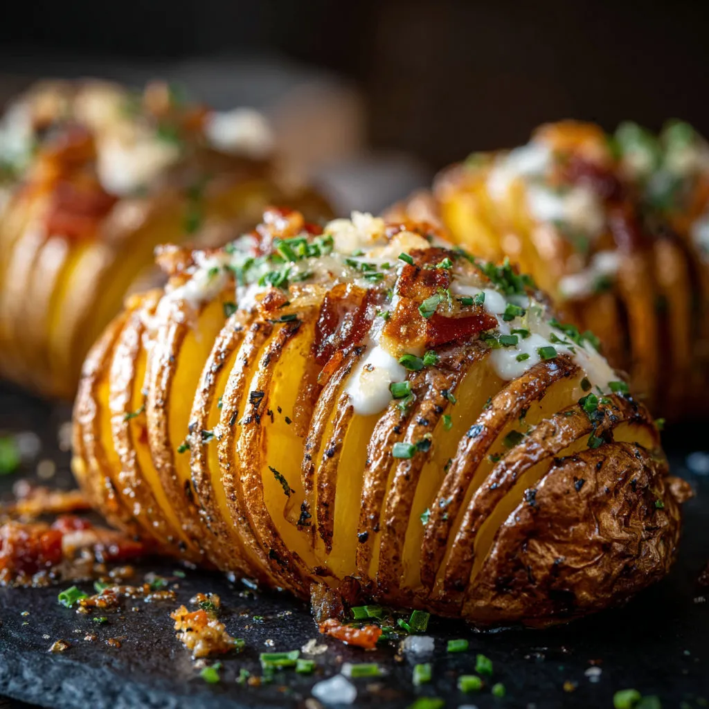 Ultimate Cheesy Hasselback Potato Bake Recipe
