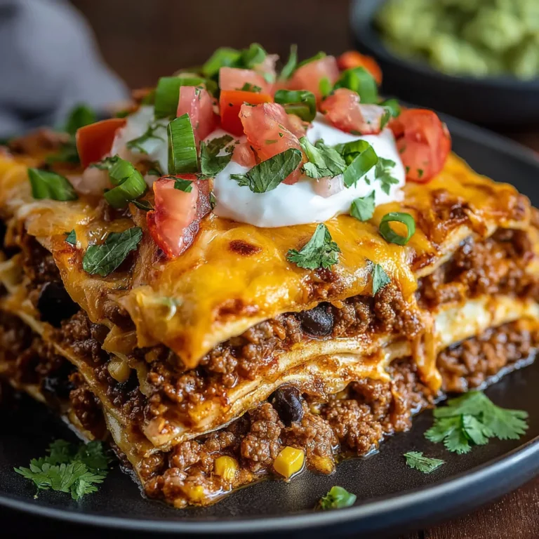 Ultimate Cheesy Taco Lasagna Bake Recipe