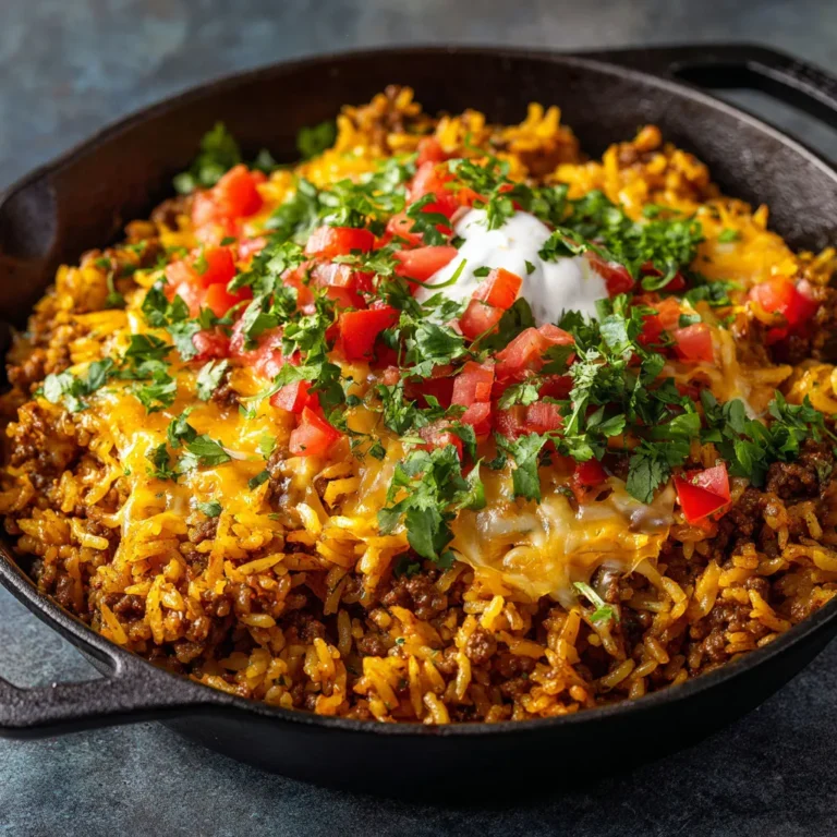 Ultimate Cheesy Taco Rice Bowl