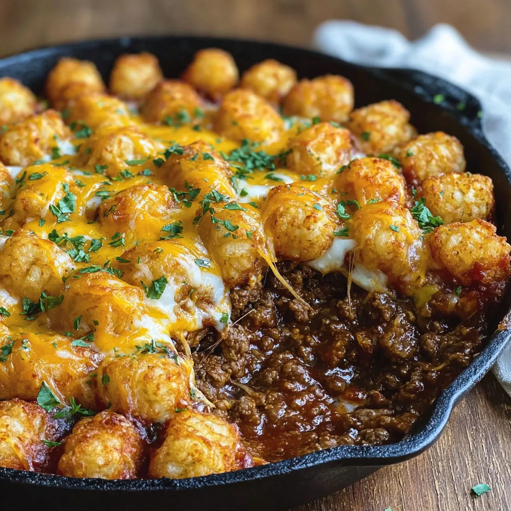 Ultimate Sloppy Joe Tater Tot Casserole Recipe