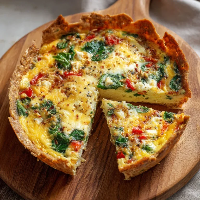 Vegetable-filled Tortilla Quiche Recipe