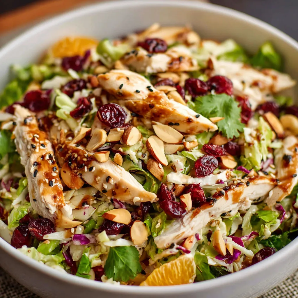 Zesty Asian Chicken Cranberry Salad: A Flavorful Delight