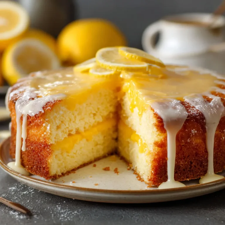 Zesty Lemon Custard Cake Recipe