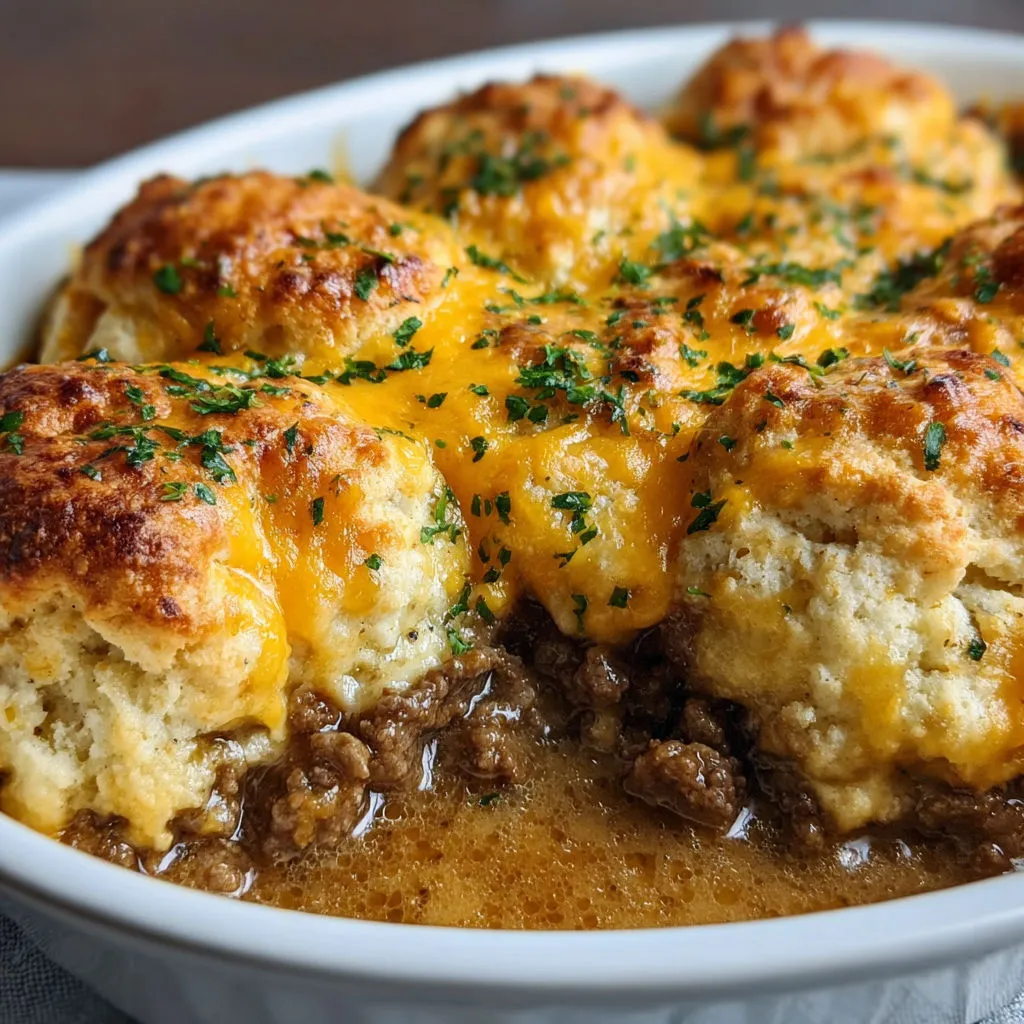 Cheddar Bay Ground Beef Casserole
