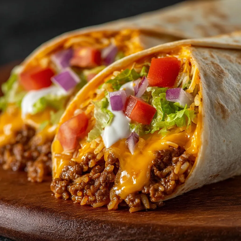 Cheesy Beef Burrito Recipe: Taco Bell Copycat