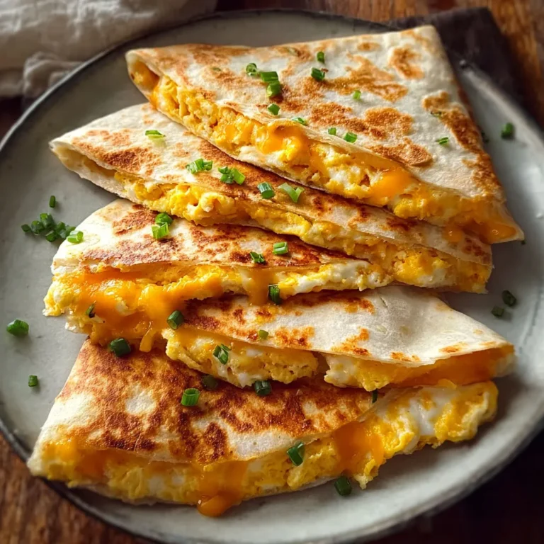 Cheesy Cheddar Egg Quesadilla Melt Recipe