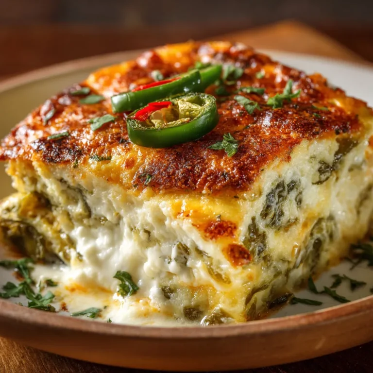 Cheesy Chile Relleno Casserole: A Flavorful Mexican Dish