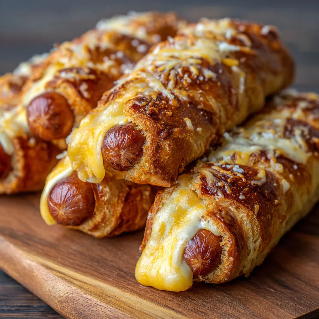 Cheesy Pretzel Dogs: Soft Baked Perfection
