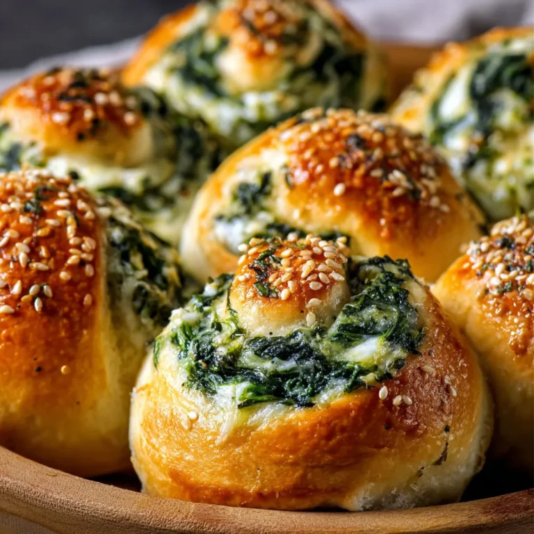 Cheesy Spinach Stuffed Rolls for Holidays