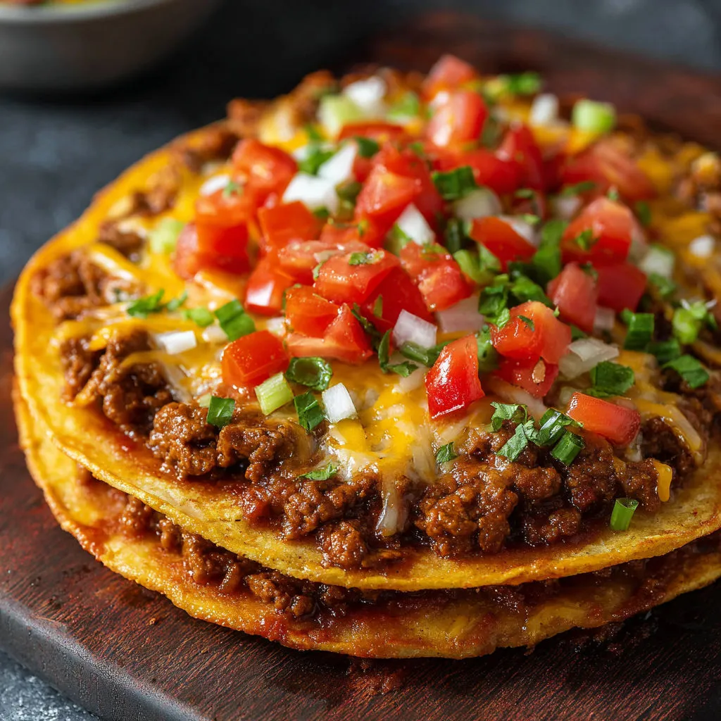 Cheesy Taco Bell Mexican Pizza Recipe