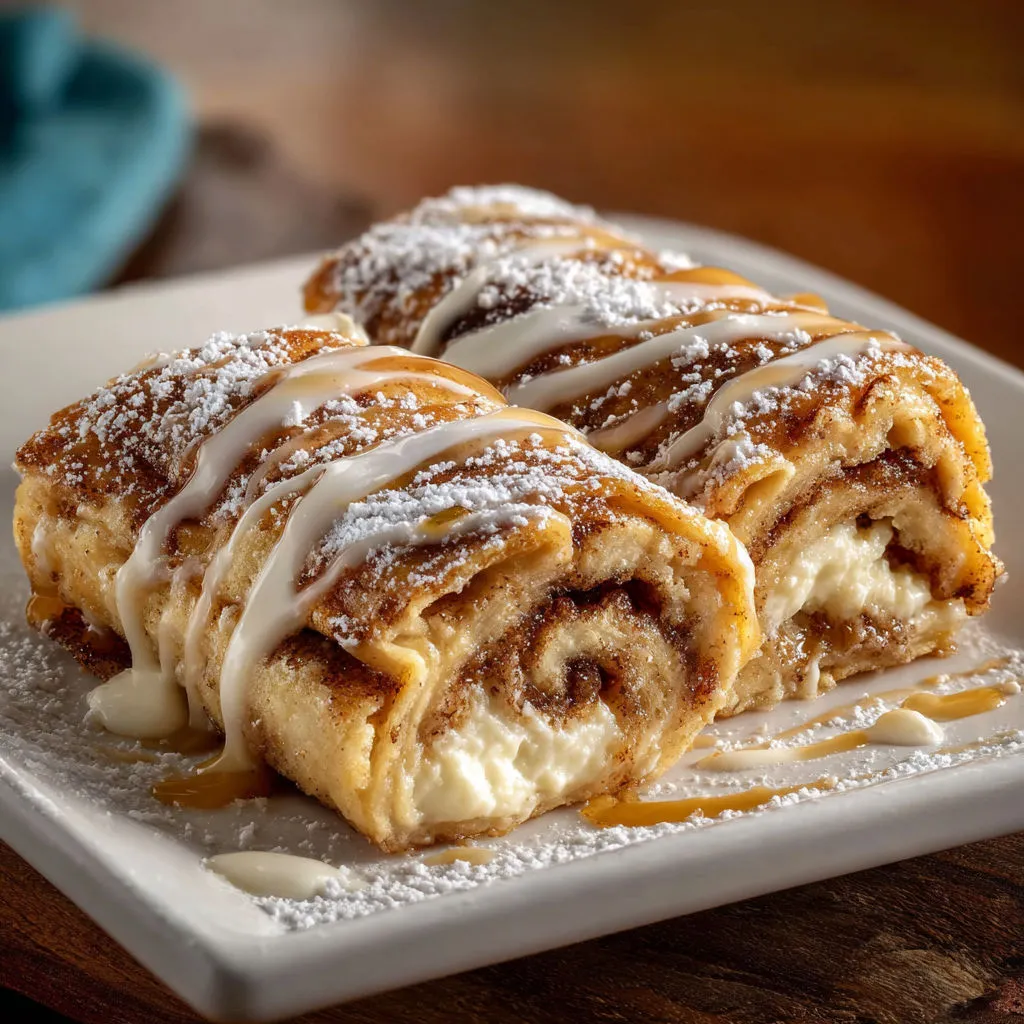 Cinnamon Roll Cheesecake Chimichangas Recipe