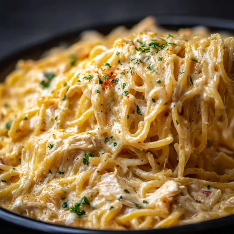Creamy Chicken Spaghetti Crockpot Recipe