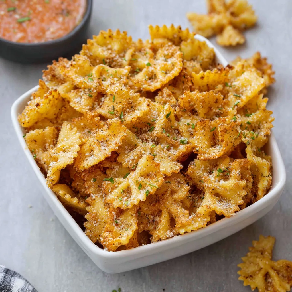 Crispy Air Fryer Pasta Chips Recipe