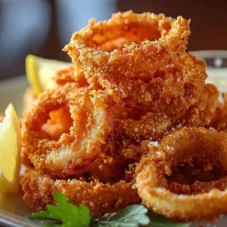 Crispy Calamari Rings Recipe: Easy and Delicious Seafood Appetizer