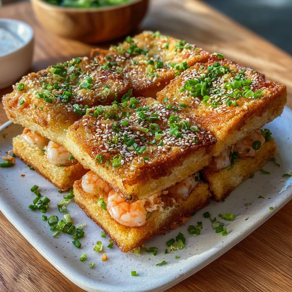 Crispy Sesame Shrimp Toast Bites
