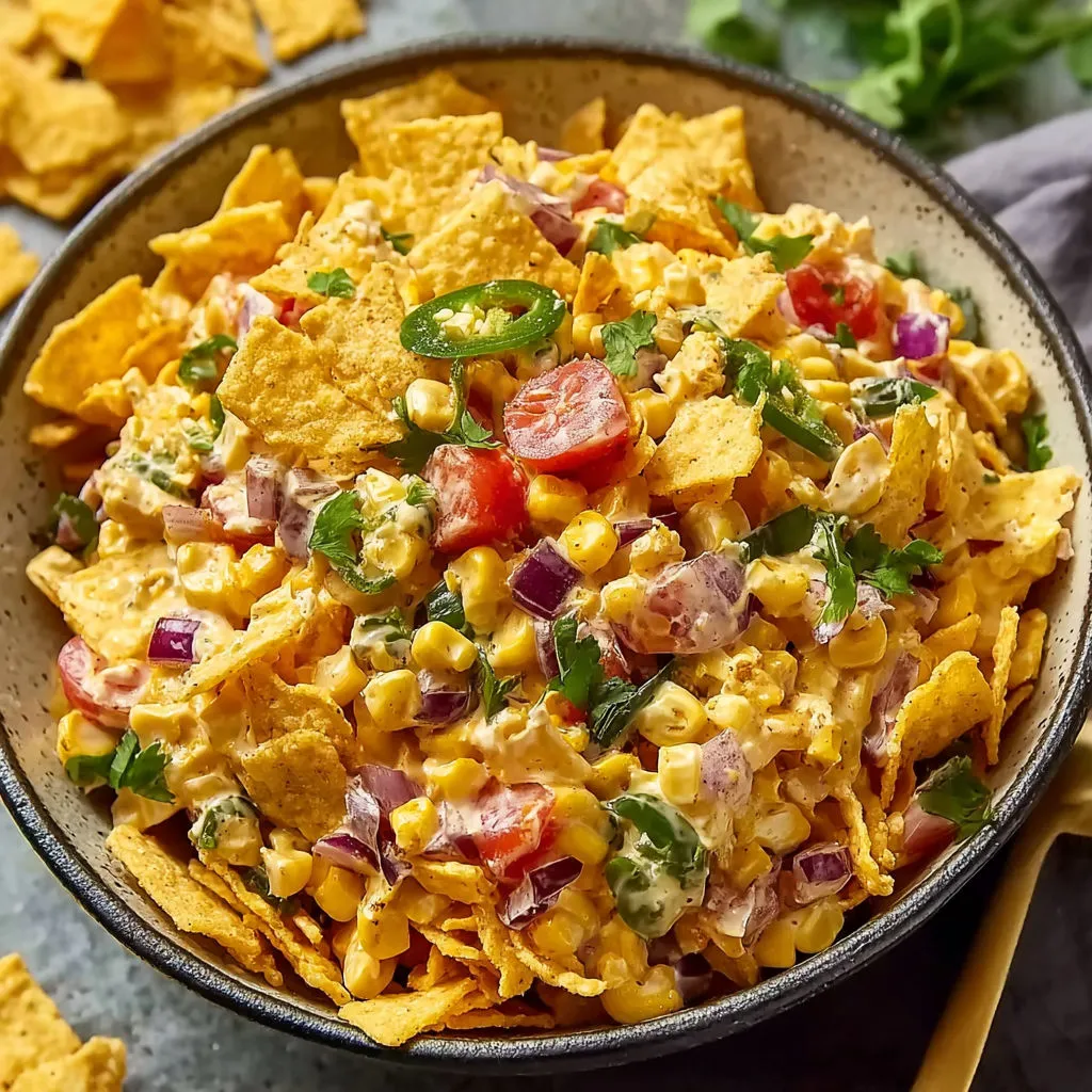 Crunchy Frito Corn Salad with Fresh Tomatoes