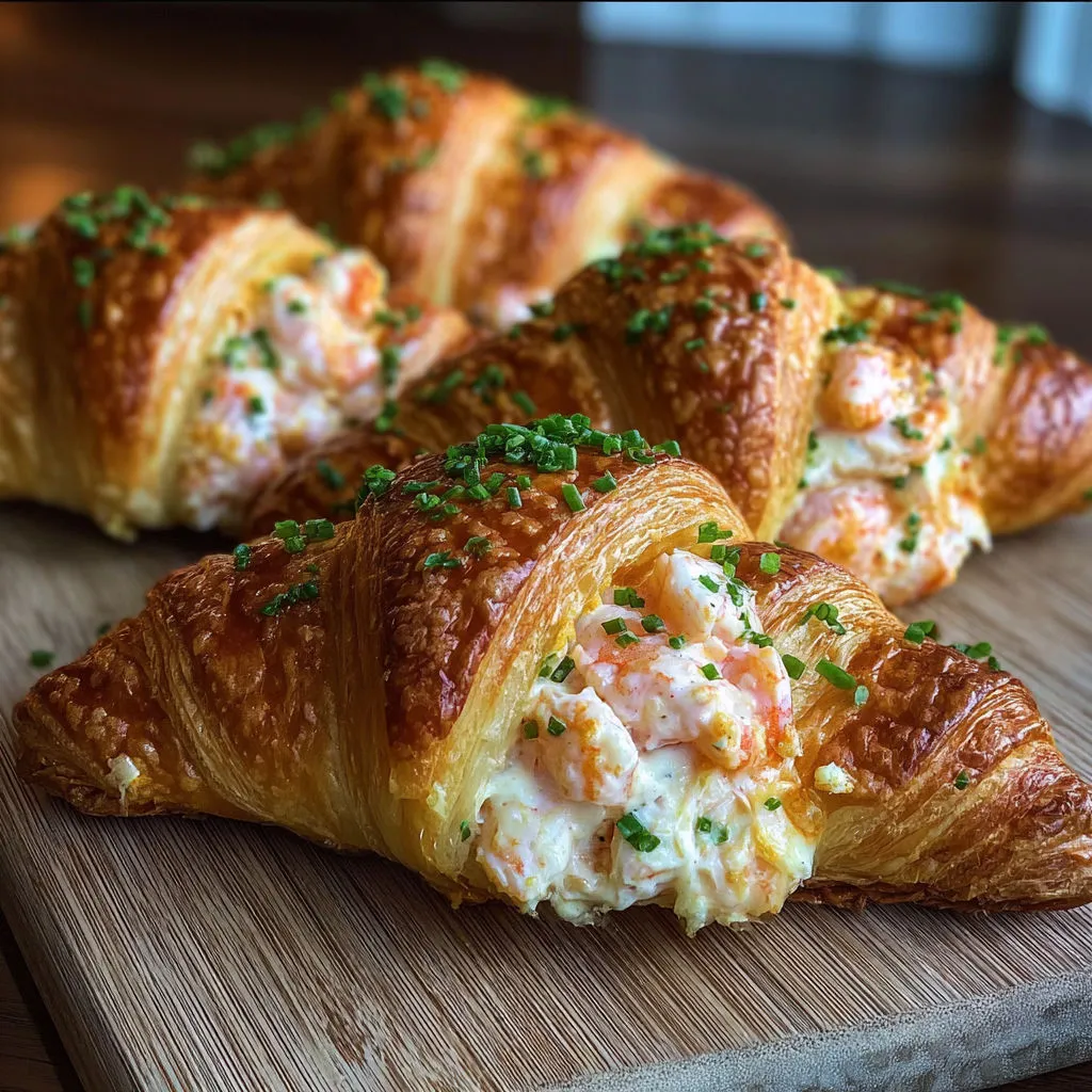 Decadent Buttered Shrimp Croissant Recipe