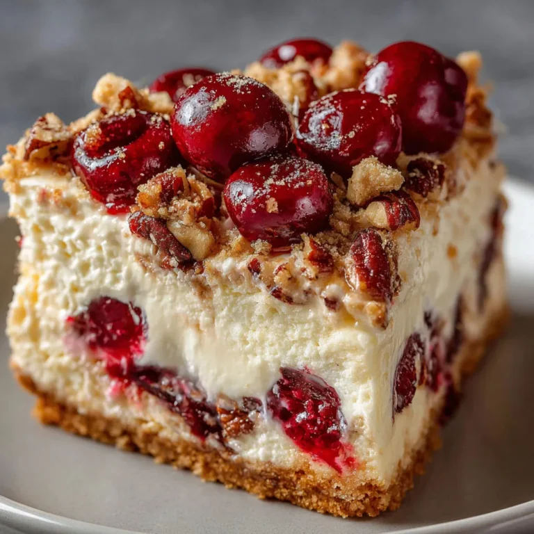 Decadent Cherry Pecan Cheesecake Lush Recipe
