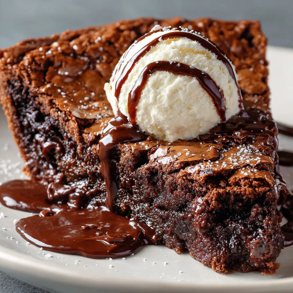 Decadent Chocolate Brownie Pie Recipe