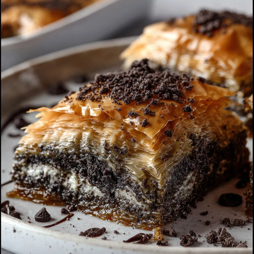 Decadent Oreo Chocolate Baklava Recipe