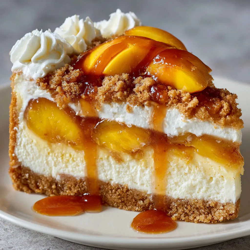 Decadent Peach Cobbler Cheesecake Recipe
