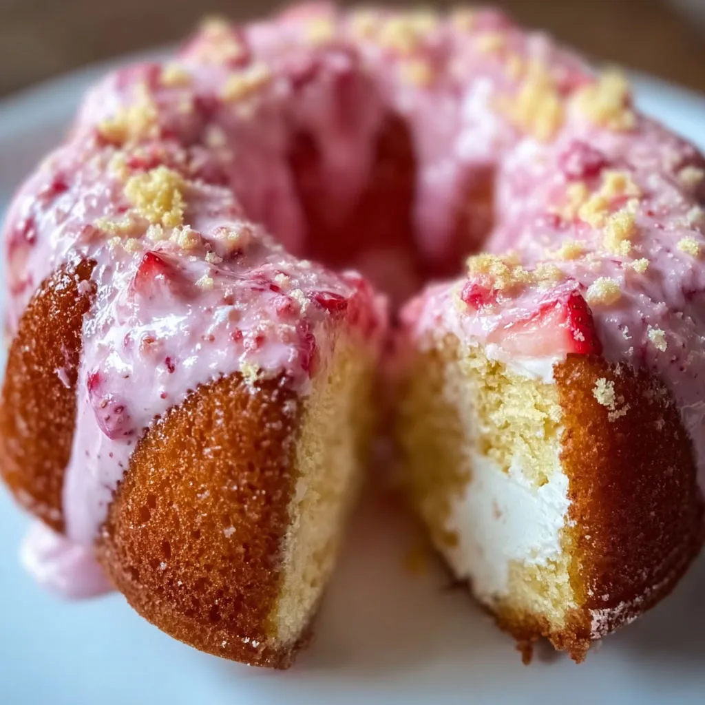 Decadent Strawberry Cheesecake Bundt: Easy Recipe