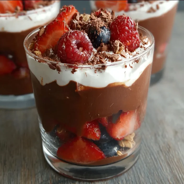 Decadent Vegan Chocolate Pudding Parfait Recipe