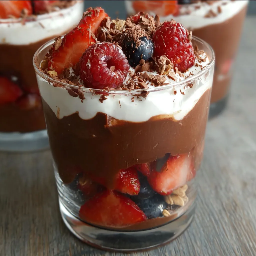 Decadent Vegan Chocolate Pudding Parfait Recipe