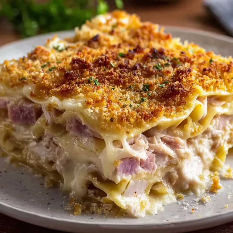 Delicious Chicken Cordon Bleu Lasagna Recipe