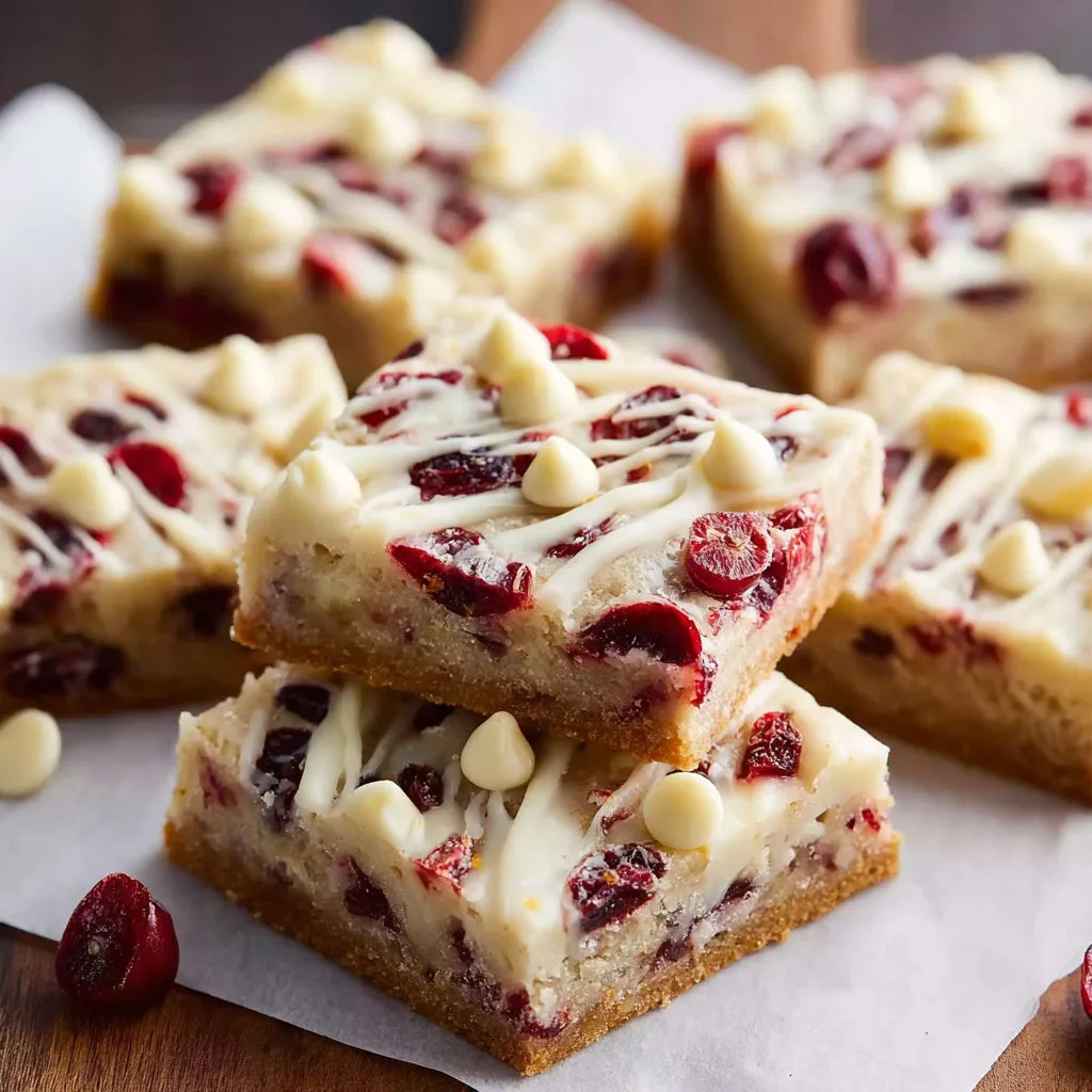 Delicious Cranberry Bliss Bars Recipe