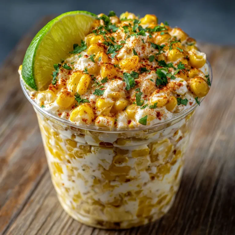 Delicious Creamy Mexican Street Corn Cup