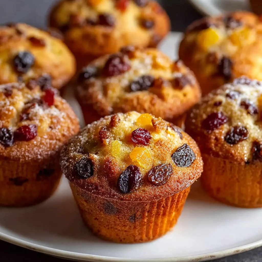 Delicious Mini Fruit Cake Muffins Recipe
